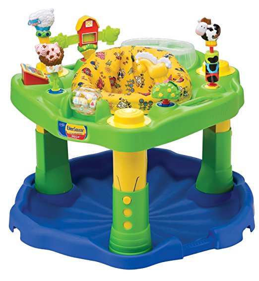 1.Evenflo Farmyard Mega ExerSaucer Variety of interchangeable toys