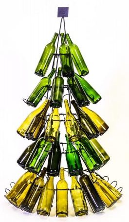60 Bottle Christmas Tree Holiday