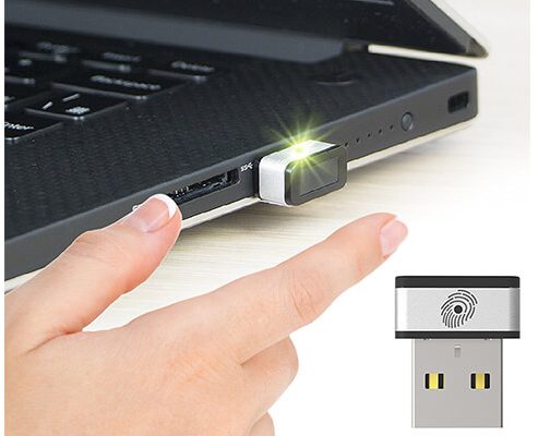 Mini USB Fingerprint Reader for Windows 7,8 & 10 Hello, PQI My Lockey 360° 