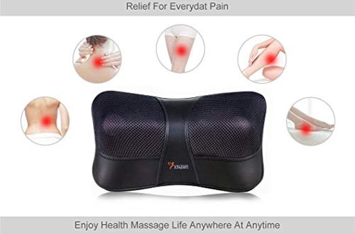 Shiatsu Kneading Massage Pillow with Heat,Neck,Shoulder & Back Massager for Home
