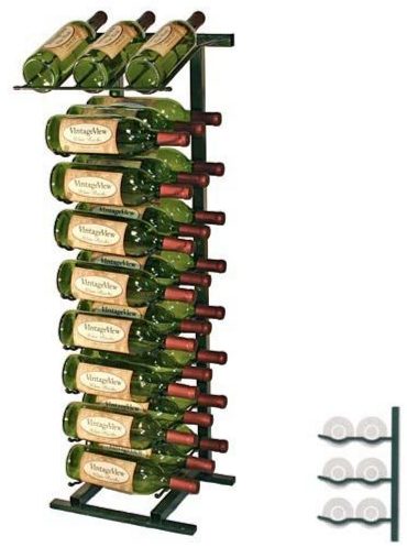 VintageView 27-Bottle Display Wine Rack