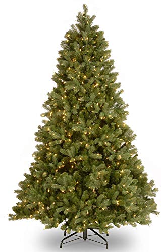National Tree Company 'Feel Real' Pre-lit Artificial Christmas Tree | Includes Pre-strung White Lights and | Downswept Douglas Fir - 6.5 ft
