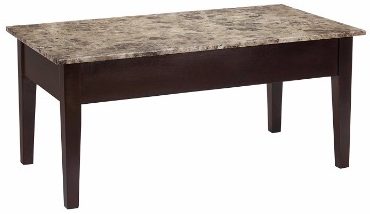 #5 Dorel Living Faux Marble Lift Top Coffee Table
