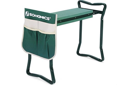 SONGMICS Garden Kneeler Seat with EVA Kneeling Pad