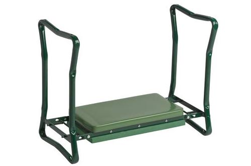 Extra Wide-Seat Folding Garden Kneeler Green