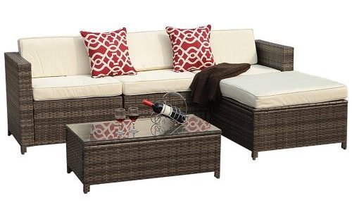 Outdoor PE Wicker Rattan Sectional Furniture 