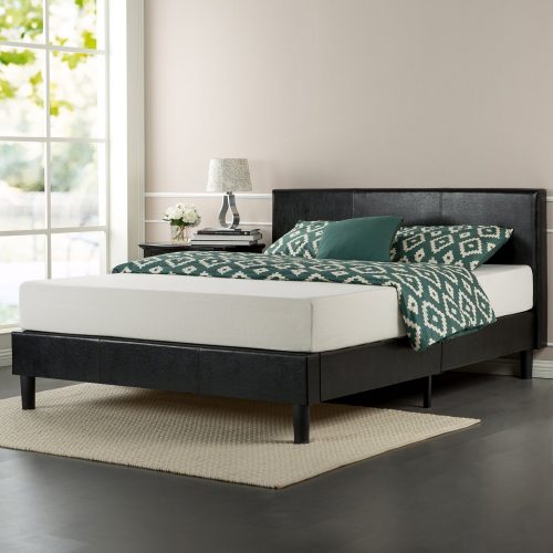 Platform Bed with Wooden Slats
